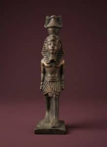 Egyptian-Themed-Chess-Set-and-Round-Inlaid-Board-third-image