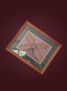 Framed-Artwork-with-Floral-Motif-second-image
