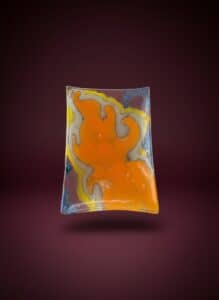 Fused-Glass-Trinket-Dish-with-Flame-Design