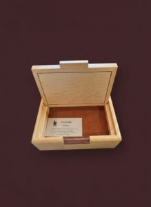 Handcrafted-Burl-Wood-and-Maple-Keepsake-Box-by-Daliules