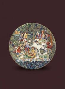 Haviland-Limoges-La-Chasse-a-la-Licorne-Decorative-Plate