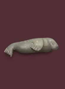 Inuit-Carved-Stone-Seal-Figurine