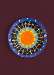 K.-Sorenson-Hand-Painted-Celestial-Ceramic-Plate