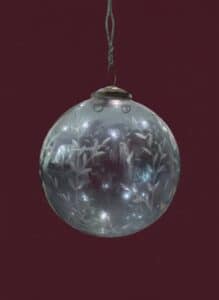 Large-Etched-Glass-Kugel-Pendant-Light-second-image