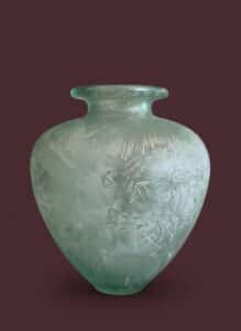 Large-Frosted-Art-Glass-Vase-second-image