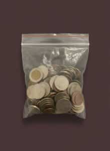 Mixed-Foreign-and-US-Coins-in-Plastic-Bag-1