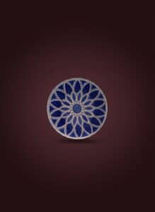 Sydenstricker-Cobalt-Blue-Fused-Glass-Plate