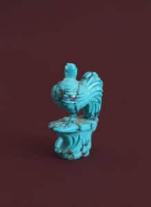 Turquoise-Carved-Rooster-Figurine-Chinese-Origin-third-image