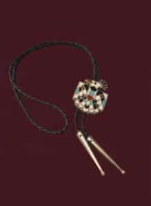 Vintage-Zuni-Inlay-Thunderbird-Bolo-Tie