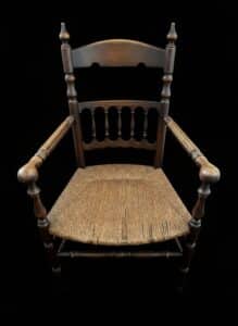 Antique-Lancashire-Spindle-Back-Armchair-with-Rush-Seat-second-image