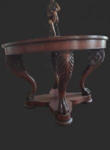 Antique-Mahogany-Dining-Table-with-Claw-Feet