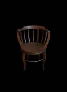 Antique-Oak-Barrel-Back-Spindle-Chair