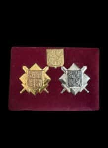Czechoslovakian-Coat-of-Arms-Lapel-Pin-Set