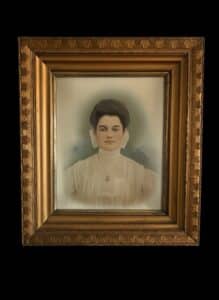 Edwardian-Era-Hand-Tinted-Portrait-Photograph-in-Ornate-Gesso-Frame
