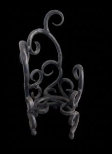Hand-Forged-Iron-Scrollwork-Decorative-Plant-Stand