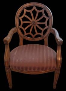 Hollywood-Regency-Spider-Back-Armchair