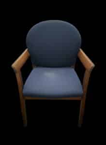 Navy-Blue-Upholstered-Guest-Chair-with-Wooden-Frame-second-image