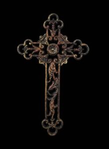 Ornate-Cast-Metal-Cross-and-Abstract-Metal-Wall-Art-Cross-1