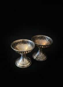Pair-of-silver-sherbet-cup-holders