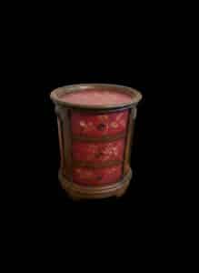 Red-Demilune-Chest-with-Hand-Painted-Floral-Design-1