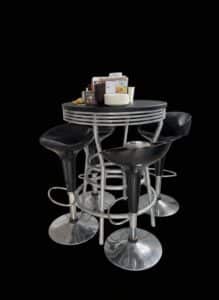 Retro-Diner-Style-Bar-Stool-Set-with-Round-Table-Stools