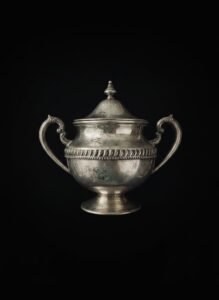 Silver-Plated-Covered-Sugar-Bowl