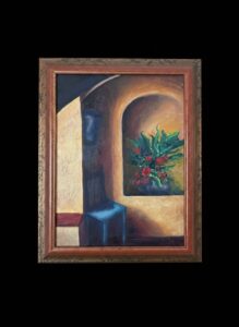 Still-Life-with-Chair-and-Flowers-Oil-Painting