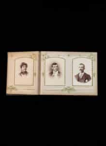 Victorian-Celluloid-and-Velvet-Photo-Album-with-Art-Nouveau-Portrait-second-image