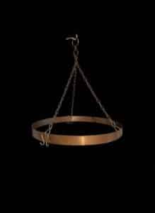 Vintage-Copper-Pot-Rack-Ring-with-Chains-1
