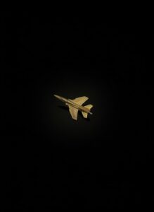 Vintage-Gold-Tone-F-Tomcat-Fighter-Jet-Tie-Tack-Pin