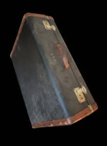 Vintage-Hardshell-Suitcase-with-Leather-Trim