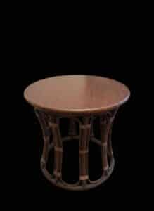 Vintage-Rattan-Round-End-Table-1