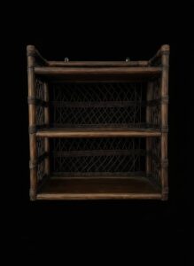 Vintage-Rattan-and-Wicker-Bar-Cart