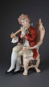 Antique-Grafenthal-German-Porcelain-Flute-Player-Figurine-second-image