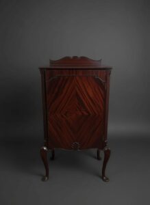 Antique-Mahogany-Music-Cabinet-Queen-Anne-Style