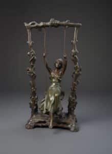 Auguste-Moreau-Style-Girl-on-a-Swing-Bronze-Lamp