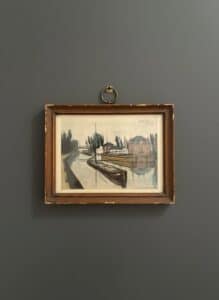 Bernard-Buffet-Canal-de-Saint-Quentin-Lithographic-Print