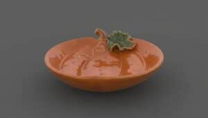 Ceramic-Pumpkin-Serving-Dish-with-Glass-Base-second-image