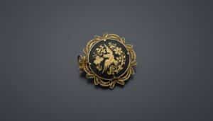 Damascene-Bracelet-and-Pendant-Set-with-Birds-and-Floral-Motifs-second-image