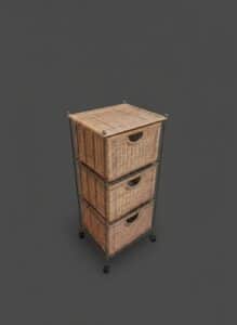 Drawer-Wicker-and-Metal-Storage-Tower