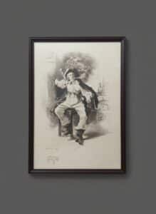 Ernest-Meissonier-The-Smoker-Engraving