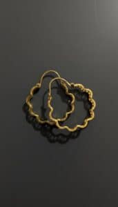 K-Gold-Flower-Hoop-Earrings-second-image