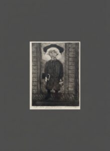 Kiehl-Xtian-Newswanger-Amish-Schoolboy-Etching