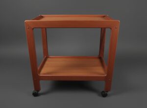 Mid-Century-Modern-Teak-Serving-Cart-with-Gorham-Silver-Plate-Accessories