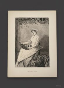 The-Apple-Seller-antique-etching-by-D.-Mordant-after-J.E.-Saintin