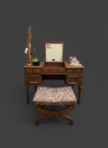 Vintage-Flip-Top-Vanity-Desk-with-Stool