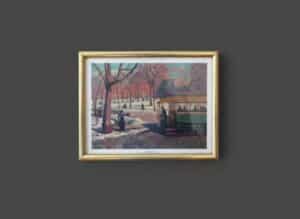 William-Glackens-The-Green-Car-Framed-Art-Print