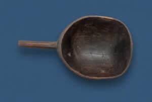 Antique-Hand-Carved-Wooden-Ladle-or-Scoop-second-image