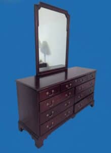 Henkel-Harris-Mahogany-Nine-Drawer-Dresser-with-Mirror-second-image