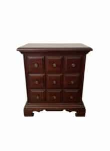 Pennsylvania-House-Cherry-Nightstand-with-Faux-Nine-Drawer-Facade